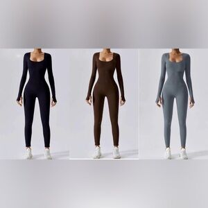 3 Ribbed Compression‎ Jumpsuits